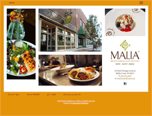 Tablet Screenshot of maliafoods.com